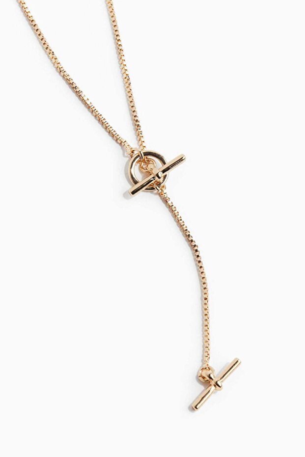 T-bar lariat necklace