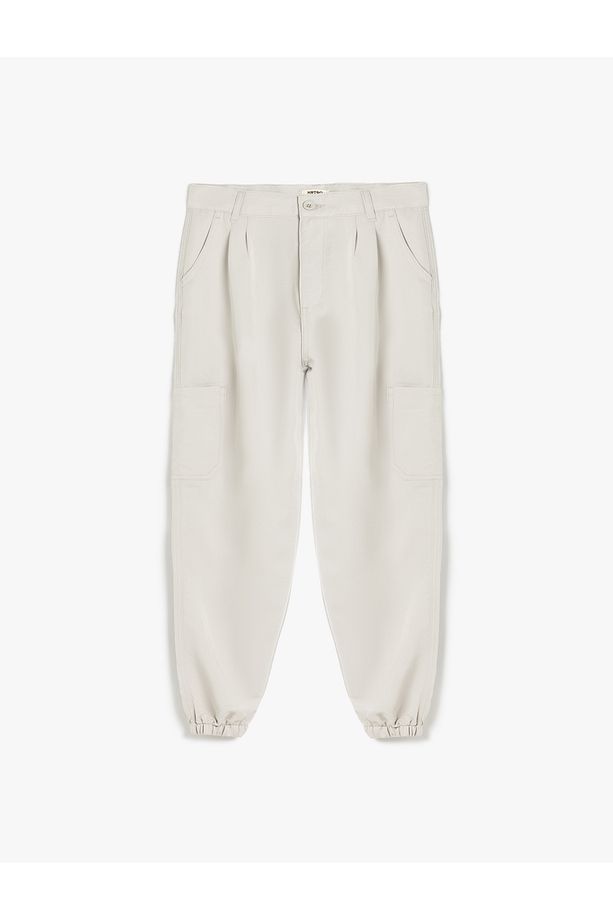 Cep Detaylı Modal Karışımlı Jogger Pantolon - 1
