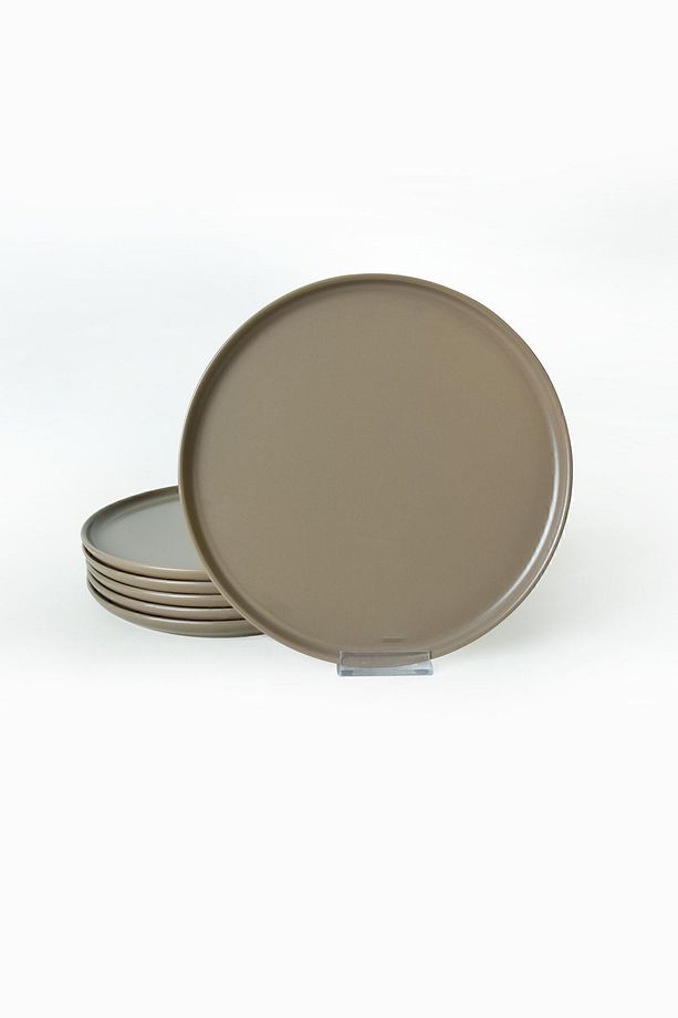 Mat Toprak Taupe Nordic Servis Tabağı 28 cm 6 Adet 977 - 3