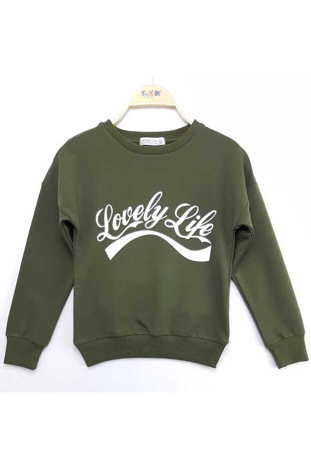 Girl's Sweatshirt Lovely Life Print