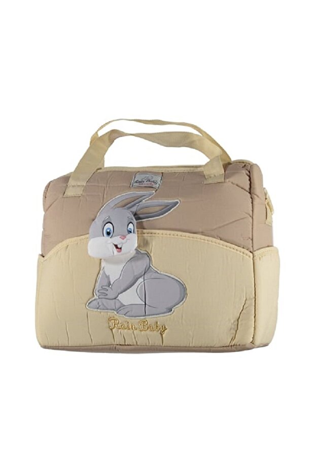 Mother Baby Care Bag Rabbit Themed Gold