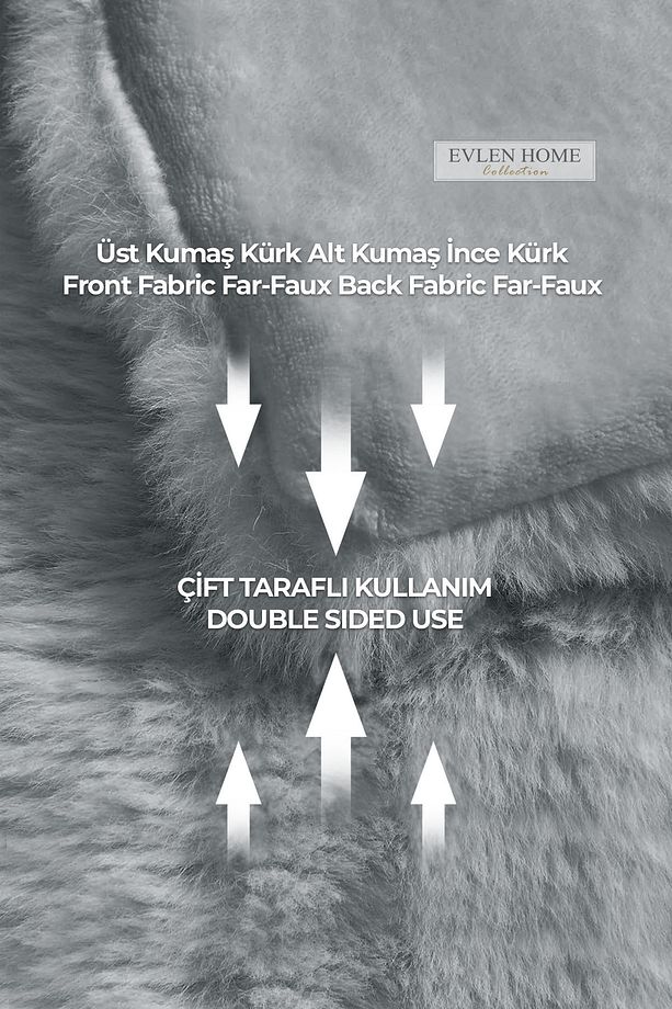 Yatak Örtüsü Seti Tek Kişilik Peluş Yumuşak Yorgan Wellsoft 2 Parça Loria Gri - 6