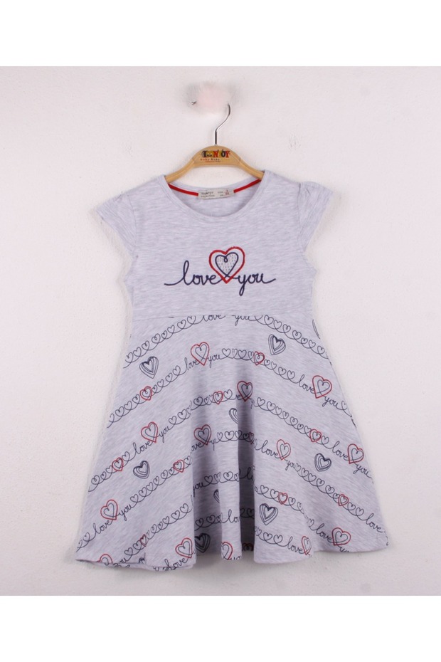 Girl's Heart Printed Dress
