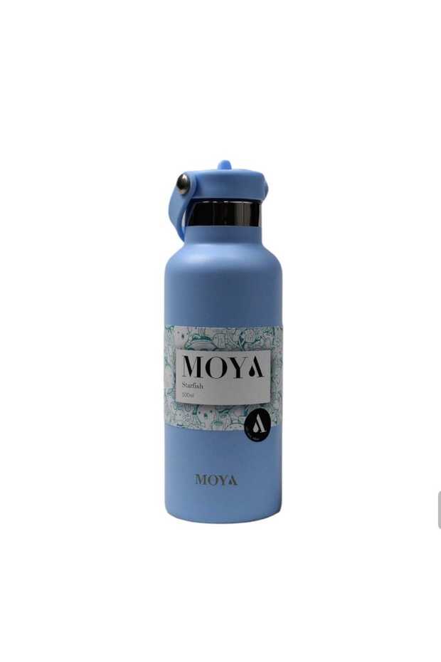 "Starfish" 500ml Insulated Sustainable Water Bottle Powder Blue