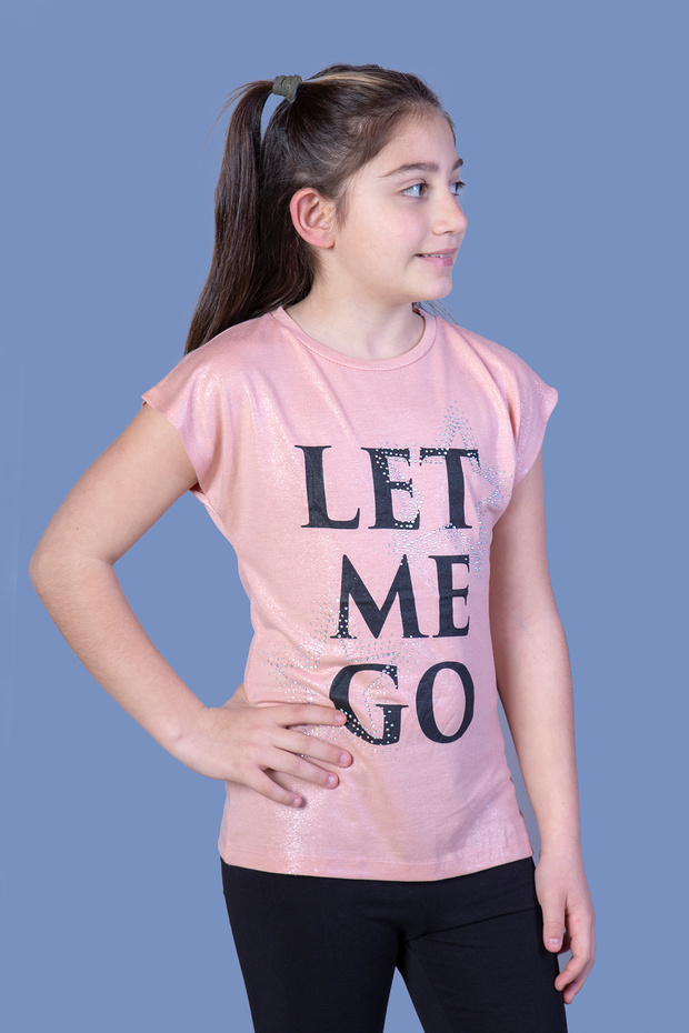 Girl's Let Me Go Printed T-shirt