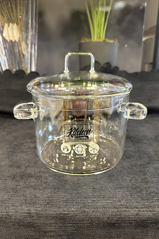 وعاء بوروسيليكات 1500 مل مقاوم للحرارة - 5