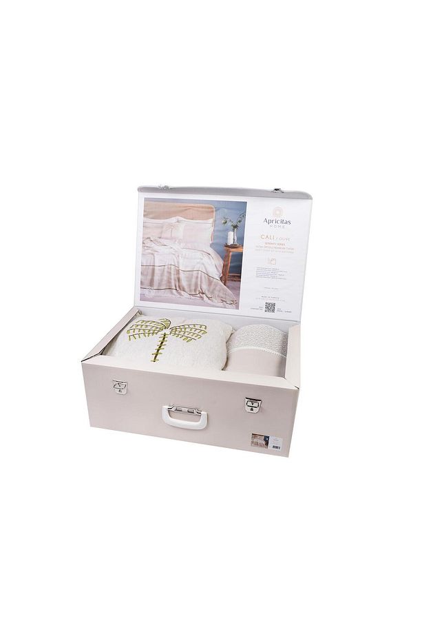 ÇİFT KİŞİLİK PAMUK YATAK ÖRTÜSÜ SETİ CALI OLIVE - YATAK ORTUSU SET - 5