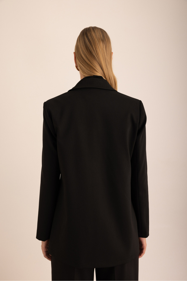 سترة بإغلاق أمامي غير متماثل - 6