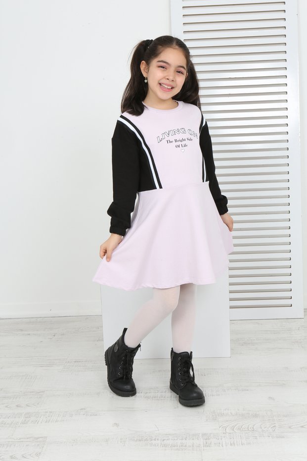 Girl's Garni Detailed Printed Dress
