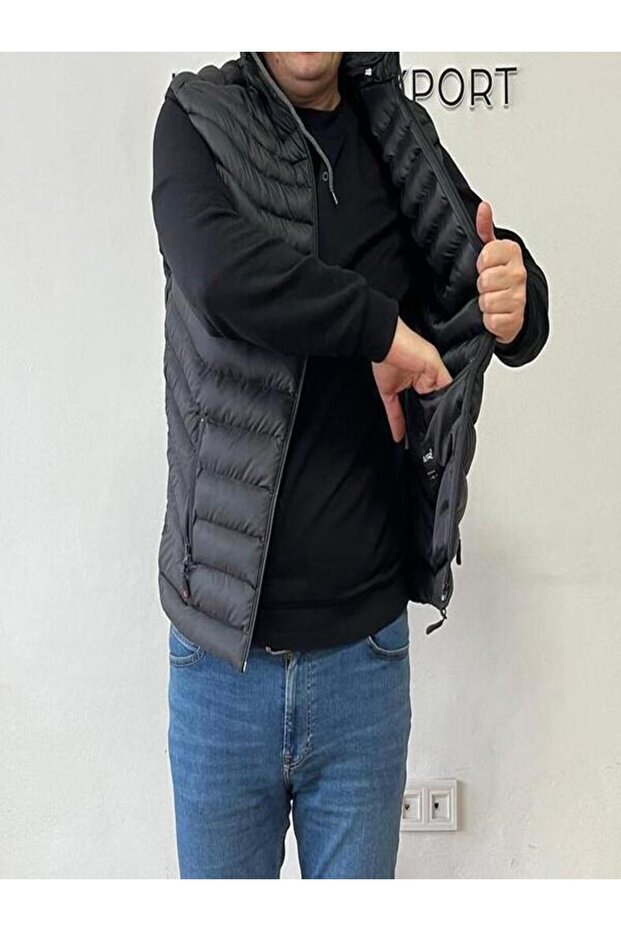 KAPÜŞONLU ŞİŞME YELEK - 5