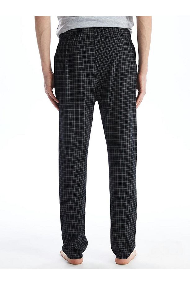 Standart Kalıp Ekose Erkek Pijama Alt - 4