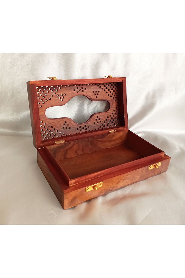 Ahşap Peçetelik-kağıt Mendil Kutusu 23 X 13 X 5.5 Cm - 3