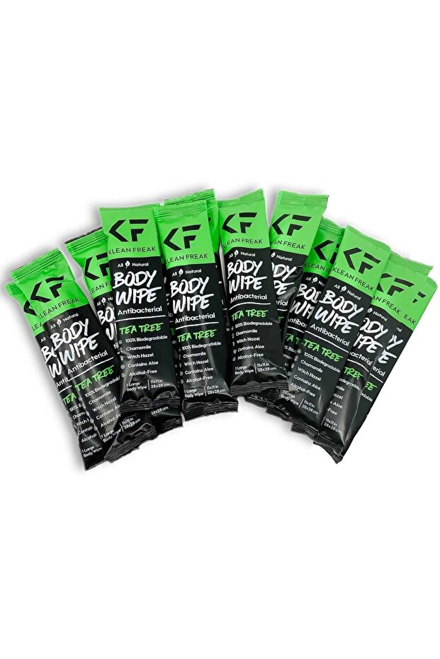 - Body Wipes - Dozen Pack - Tea Tree
