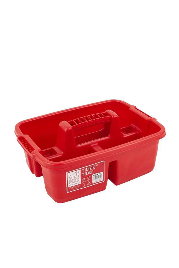 - Plastic Tote Tray - Tidee Tray Red