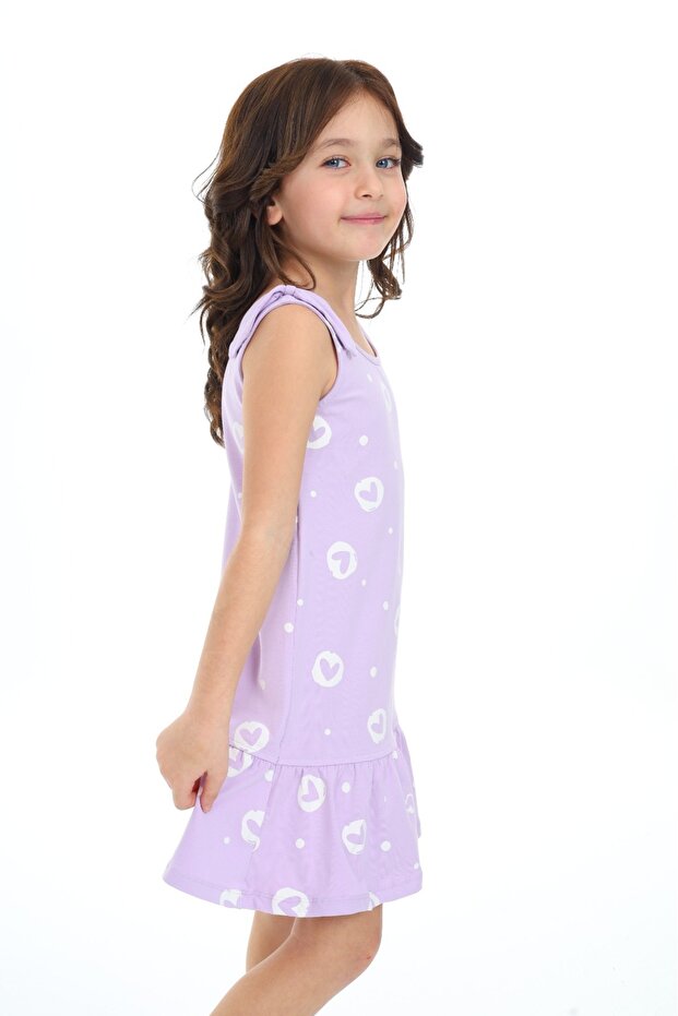 Haljina sa printom devojačkog srca - 2