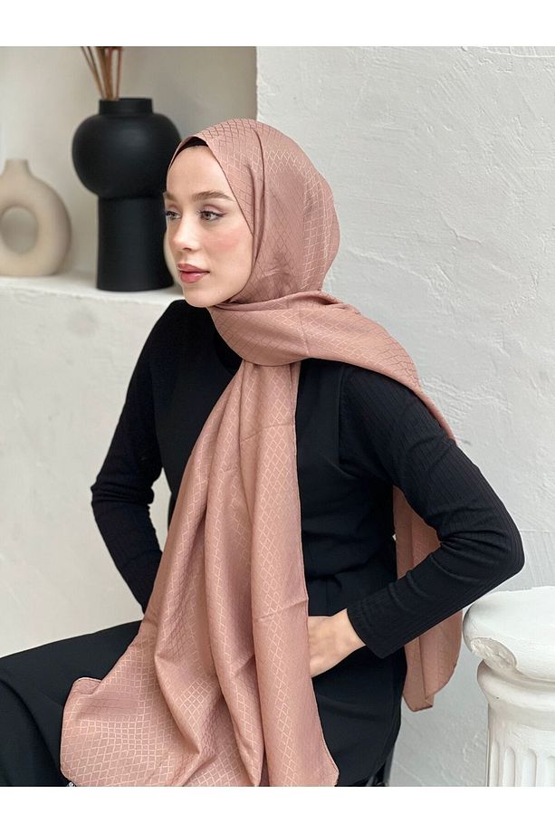 Soft Jakar Serisi İnci Ritim Desen Şal - 2