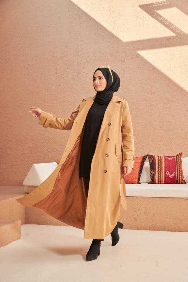 6572-Trençkot Camel - 3