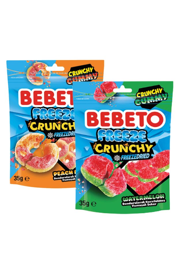 Freeze Crunchy Peach and Watermelon 35 Gr 2 Pieces