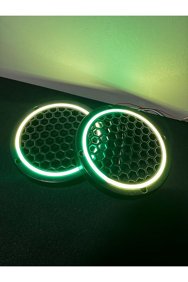 16CM Pixel Kayar Ledli Midrange Kapağı Bluteooth Alıcılı Telefon Kontrollü Neon Pixel Midrange - 6