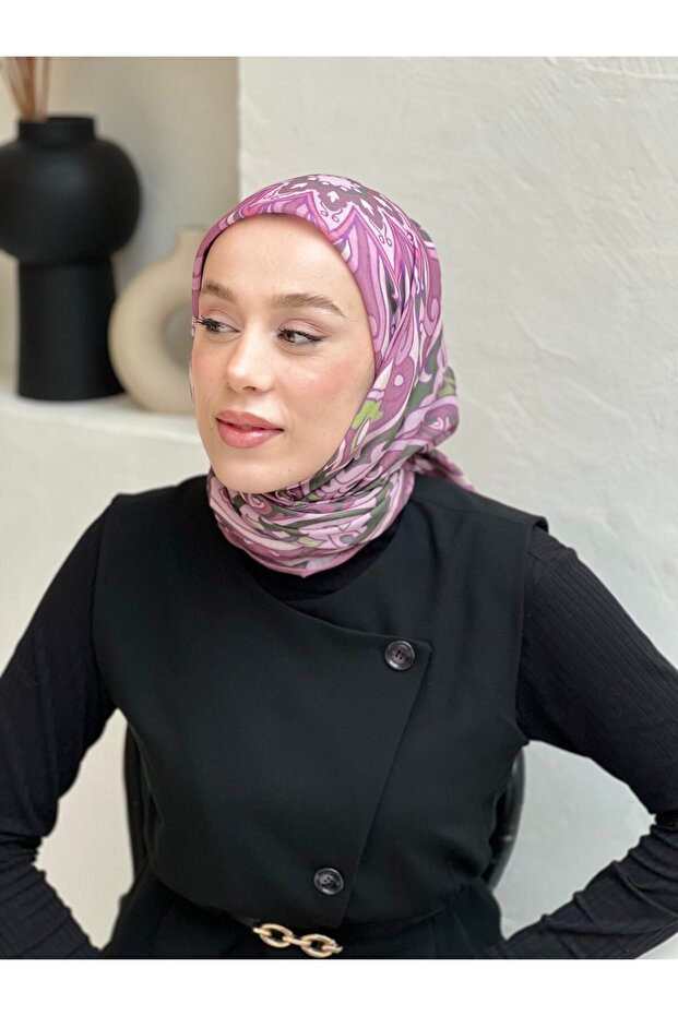 وشاح بنمط تانكا مقاس 110 سم - 3