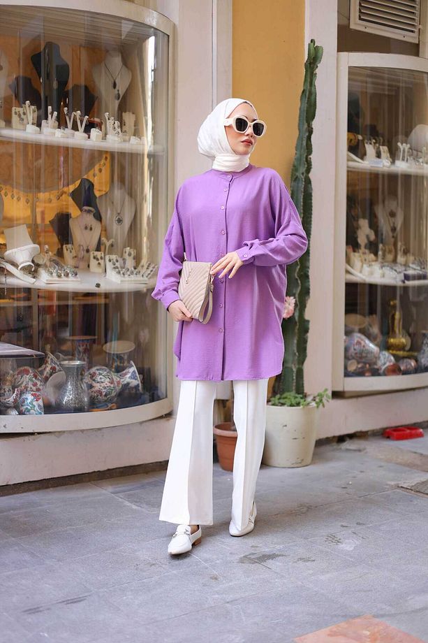ADA Düğmeli Tunik Gömlek - 5