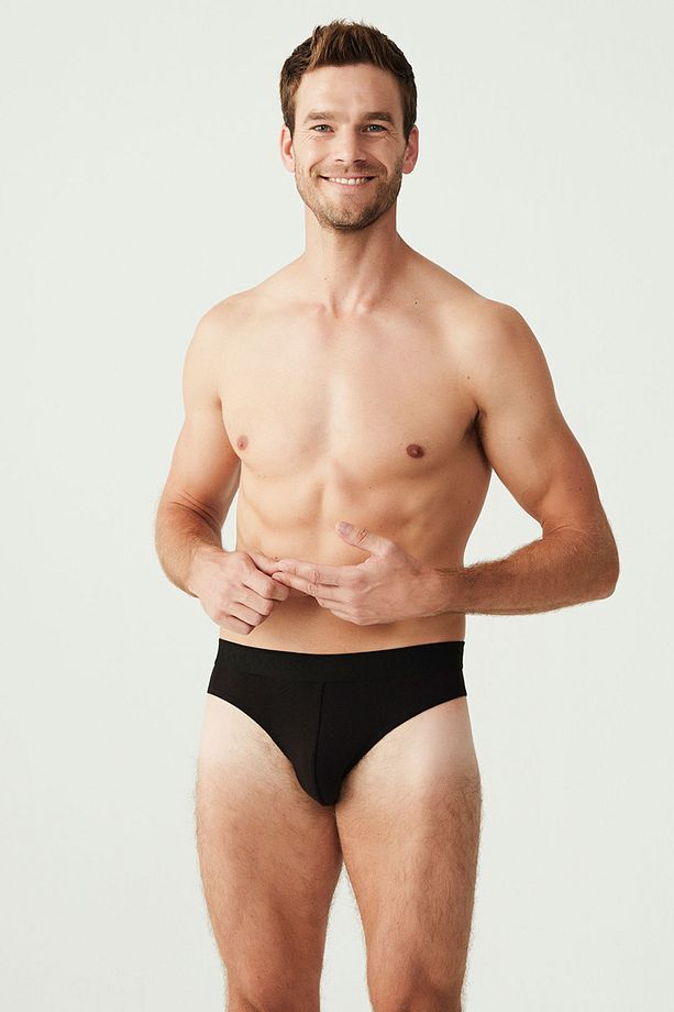 Erkek Siyah 3 Lü Slip Külot - 2