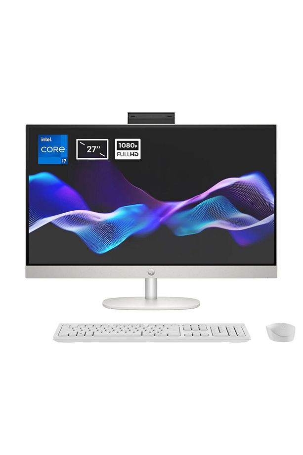 27-cr0003nt 898B3EA Intel Core i7-1355U 16GB DDR4 1TB SSD 27 inç FHD FDos Beyaz AIO Bilgisayar - 1