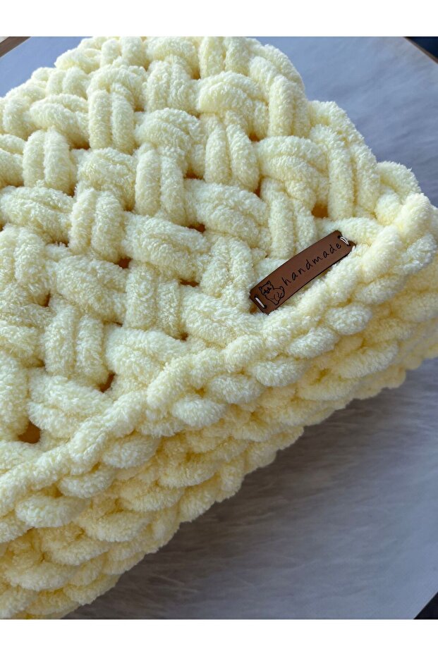 Tv battaniyesi tek kişilik battaniye el örgüsü - 2