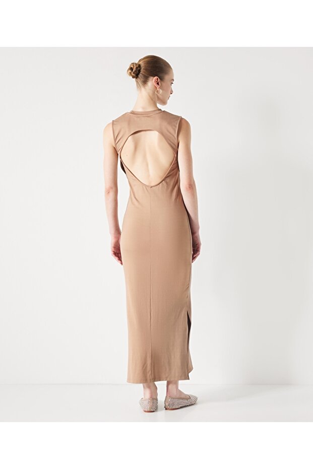 Cutout penye elbise - 5