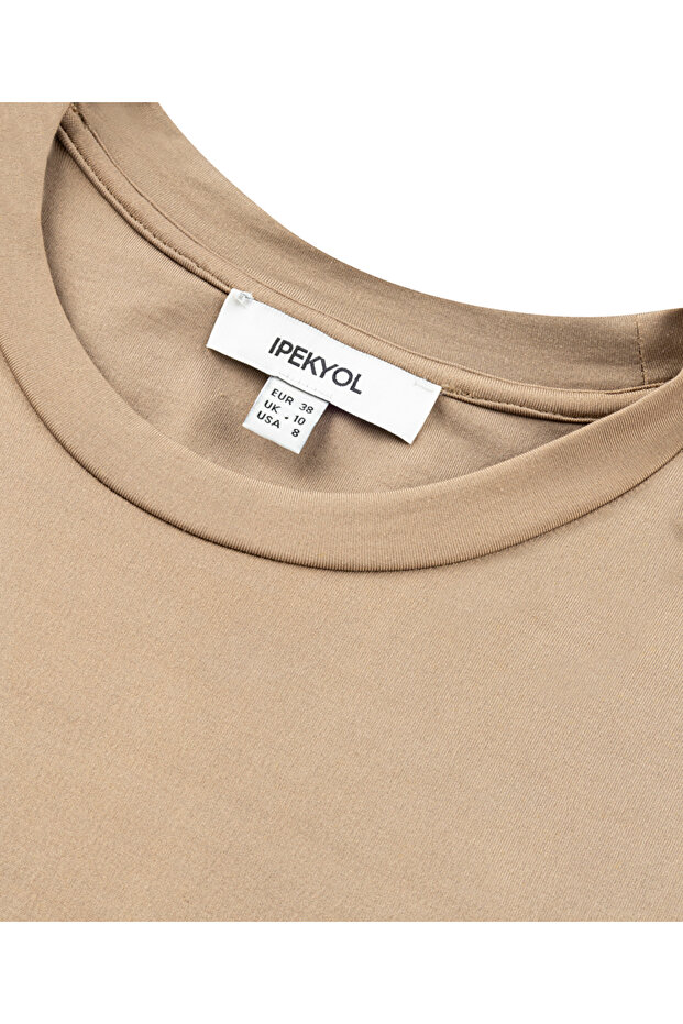 Cutout penye elbise - 4