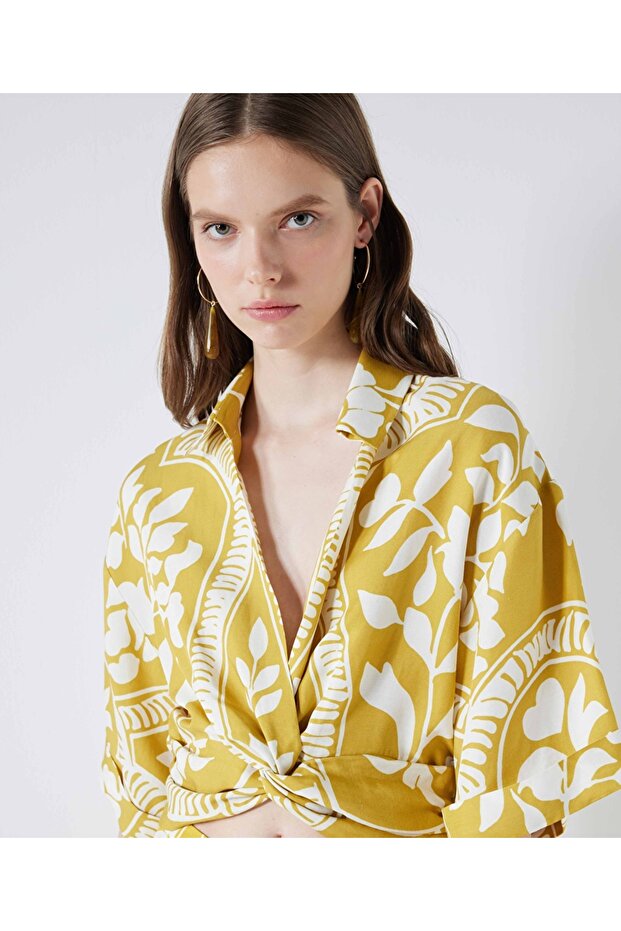 Twisted Patterned Blouse - 2