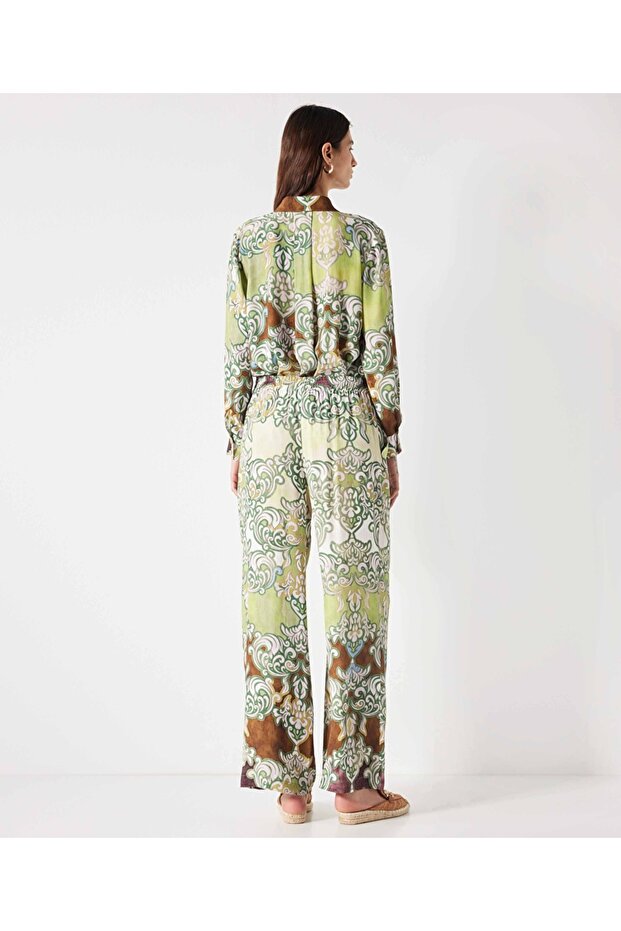 Gemusterte Hose mit gerader Passform - 5