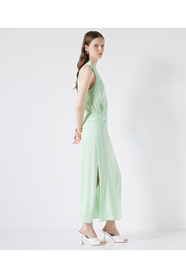 Midirock mit schmalem Gürtel - 4