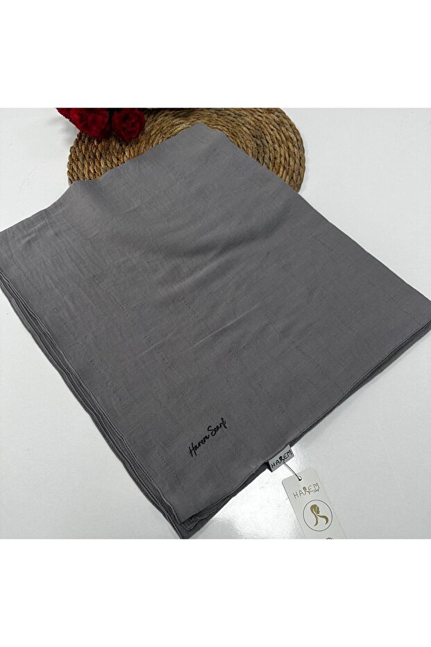 Gray Harem Nilda Cotton Shawl - Hfn0106