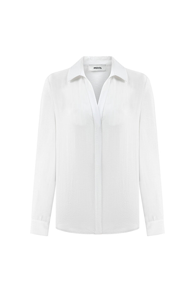 Gizli patlı basic gömlek - 3