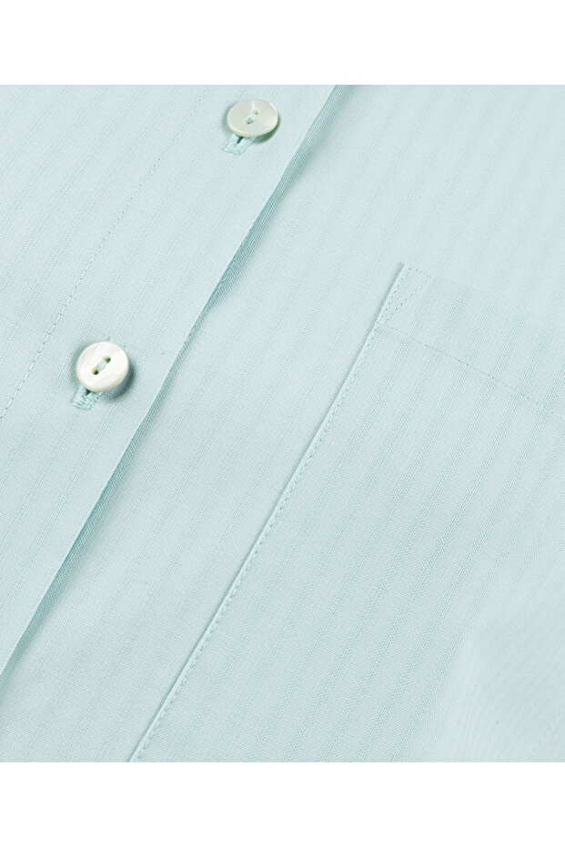 Gestreiftes Hemd mit einer Tasche - 4