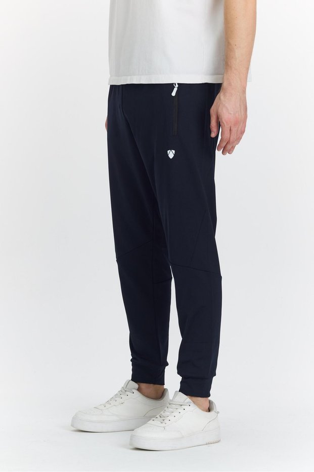 Men's navy blue winter diving trousers with raised fabric 5487-l