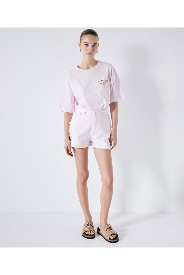 Dantel garnili şort - 1