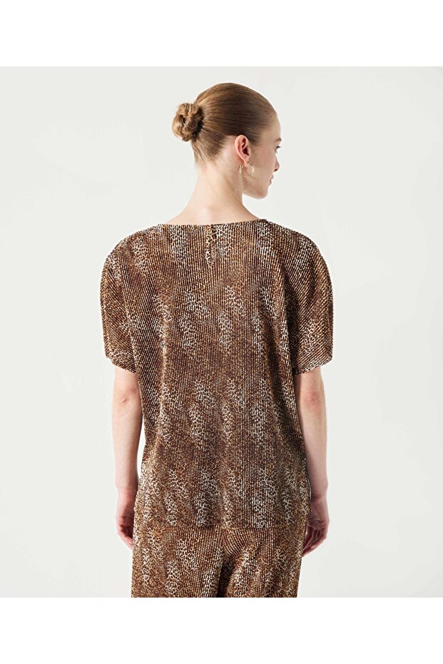 Leopar desen bluz - 6