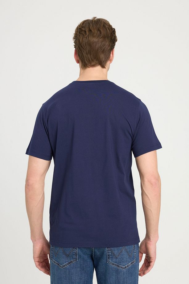 Regular Fit Normal Kesim Sıfır Yaka %100 Pamuk Logolu Tişört - 5