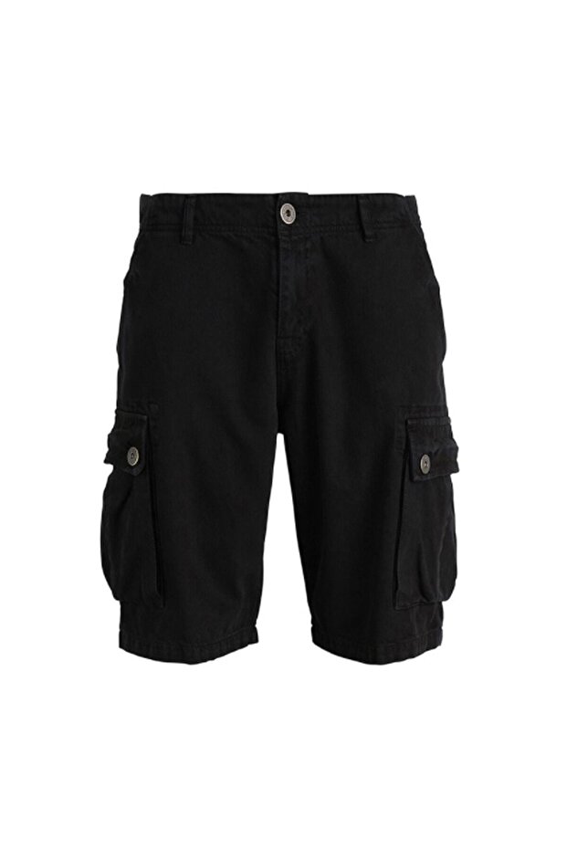 Gunner Siyah Erkek Kargo Şort - 1