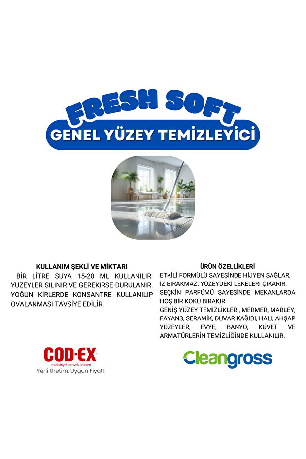 Genel Yüzey Temizleyici Soft Touch 4 L - 3
