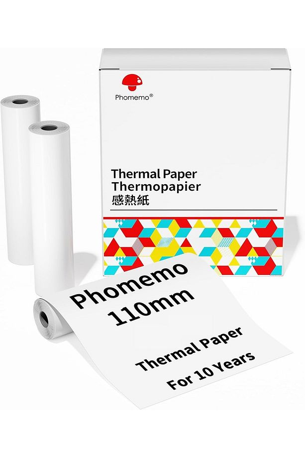 110mmx6,5mt Termal Kağıt, 3 Rulo 10 Yıl Dayanıklı M832 için Q22-RMSG10-110M8 - 1