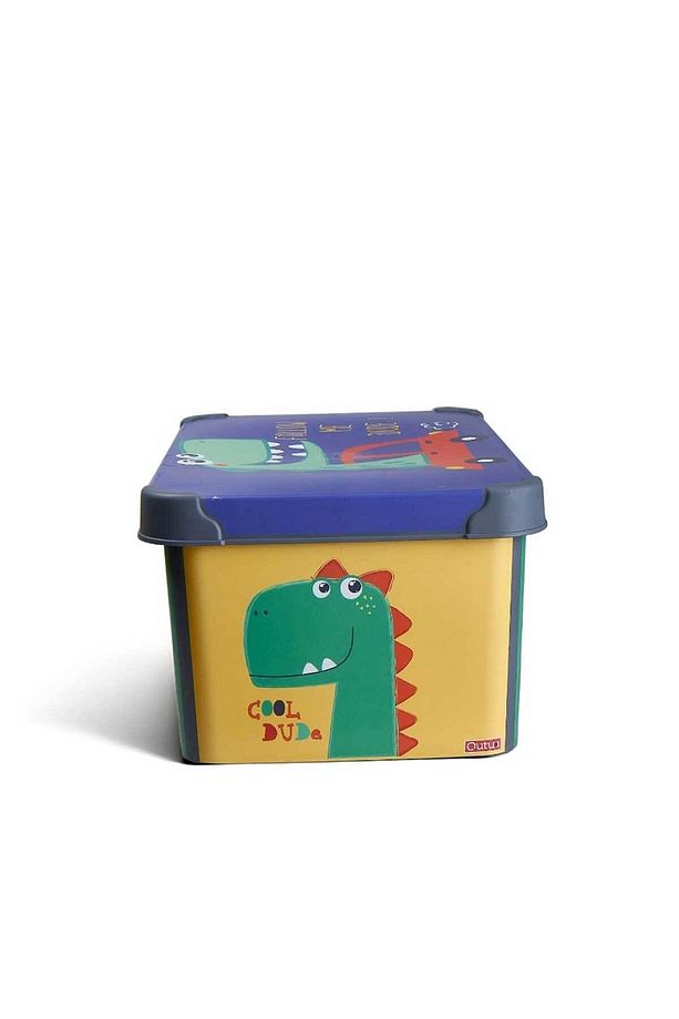 Style Box Dude Desenli 10 L Dekoratif Oyuncak ve Saklama Kutusu - 3