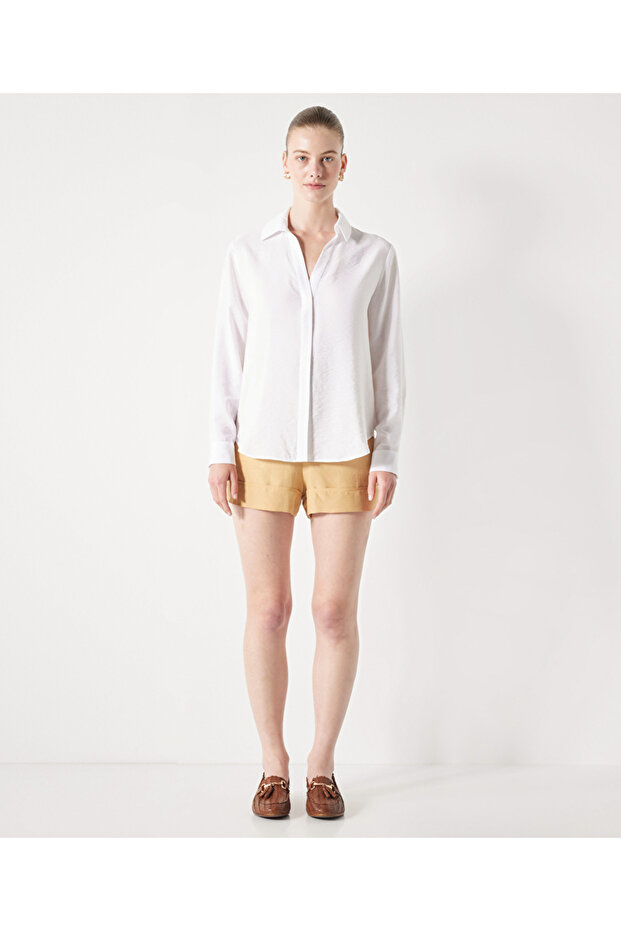 Gizli patlı basic gömlek - 2