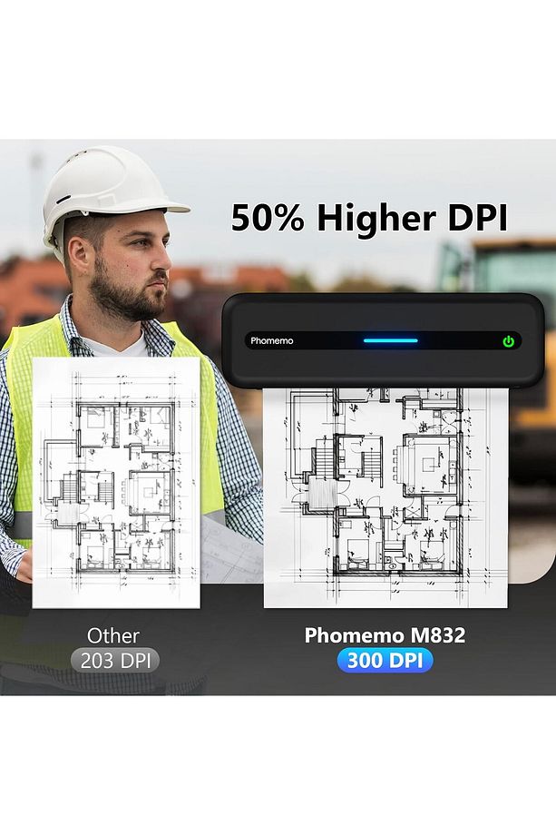 210mmx6,5mt Termal Kağıt, 2 Rulo 10 Yıl Dayanıklı M832 için Q22-RMSG10-A4M8 - 6