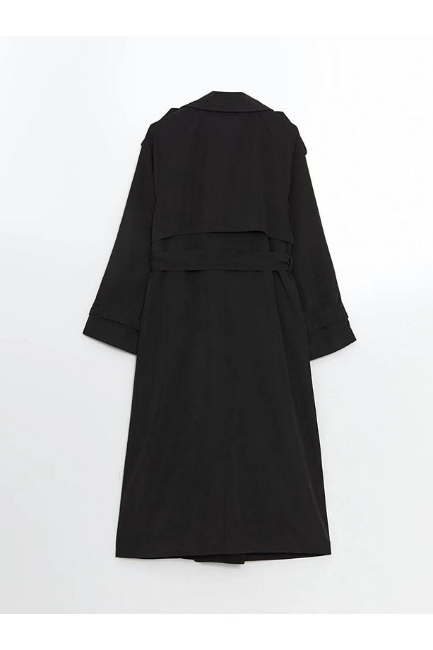 LCW Modest  Ceket Yaka Kadın Trençkot - 7