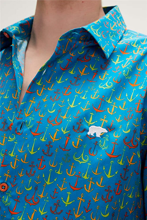 Anchor Gömlek - Mavi - 4