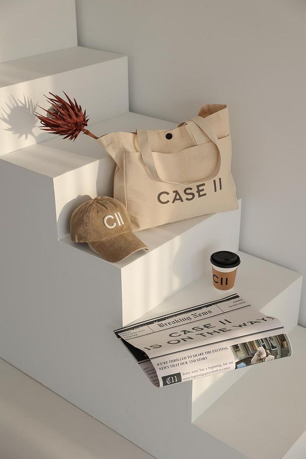 Case II Çıtçıtlı Kanvas Çanta-Ham - 2
