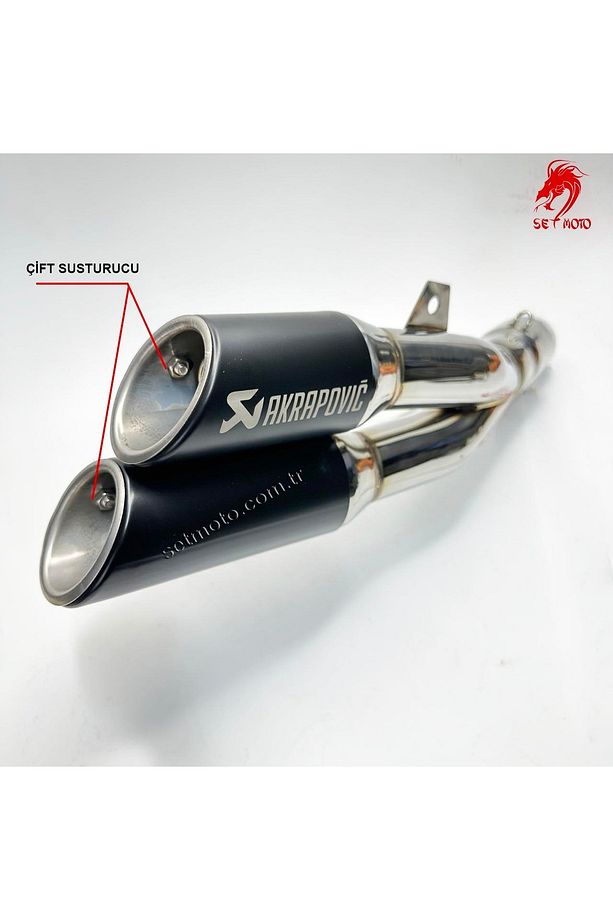 Çıft Çıkışlı Egzoz - Susturucu Sök Tak - Tok Ses - 5